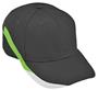 Augusta Youth Black/Lime/White Tri-Color Slider Cap