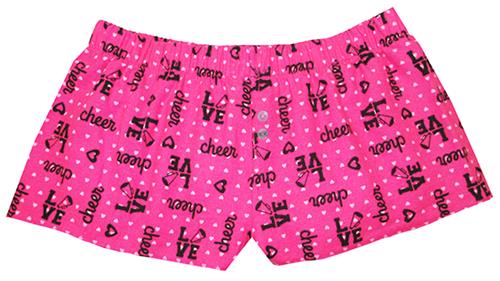 Boxercraft Cheer Love Flannel Bitty Boxer Shorts
