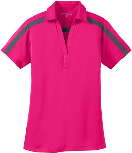 Port Authority Ladies' Silk Touch Colorblock Polo. Printing is available for this item.