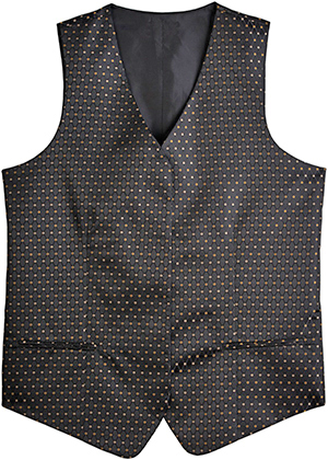 E98814 Edwards Womens Diamonds & Dots Brocade Vests