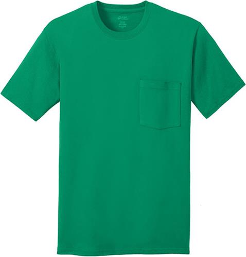 Port & Company Men's 5.4-oz Cotton Pocket T-Shirt