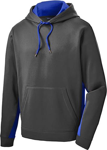 Sport-Tek Sport-Wick Colorblock Hooded Pullover