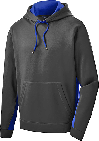 Sport-Tek Sport-Wick Colorblock Hooded Pullover. Decorated in seven days or less.