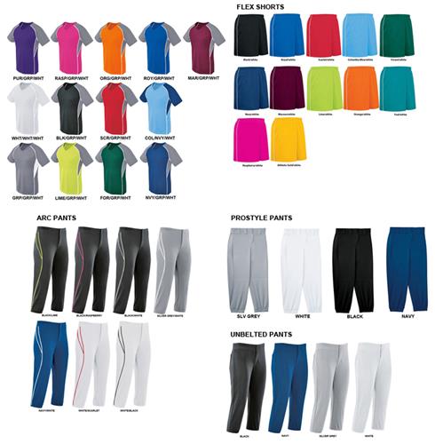 H5 Womens EVOLUTION Softball Jersey Uniform Kit. Printing is available for this item.
