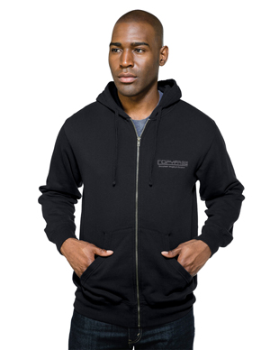 Tri Mountain Adult Chance Zip Hooded Sweatshirt. Decorated in seven days or less.