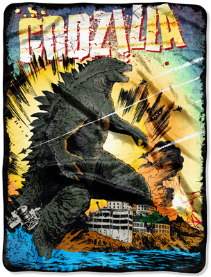 Northwest Godzilla Destroyed Micro Raschel Throw