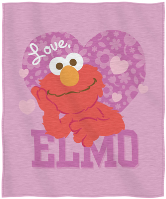 Northwest Sesame Street Love Elmo Sweatshirt Throw
