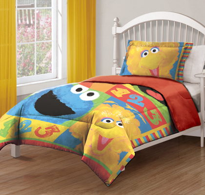 Sesame Street Big Chalk Fun Twin Comforter