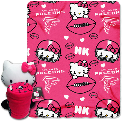 NFL Atlanta Falcons/Hello Kitty Hugger Throw