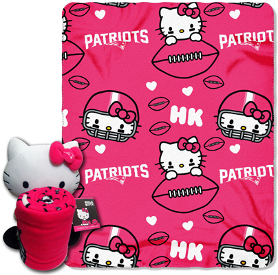 NFL New England Patriots/Hello Kitty Hugger Throw