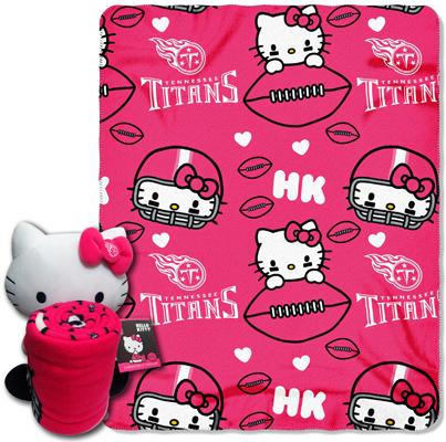 NFL Tennessee Titans/Hello Kitty Hugger Throw