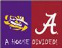 Fan Mats LSU/Alabama House Divided Mat