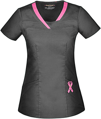 Heartsoul Serenity Womens V-Neck Scrub Top. Embroidery is available on this item.