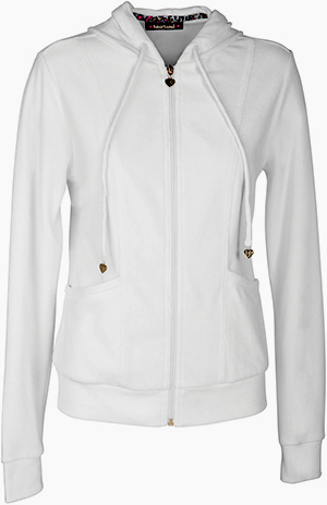 Heartsoul All Fur Love Zip Front Hood Scrub Jacket. Free shipping.  Some exclusions apply.