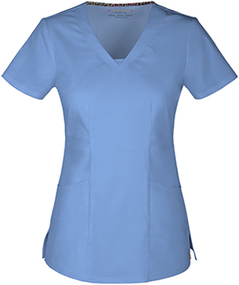 Heartsoul Womens Dreamer V-Neck Scrub Top. Embroidery is available on this item.