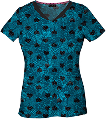 Heartsoul Heart 2 Forget U V-Neck Scrub Top. Embroidery is available on this item.