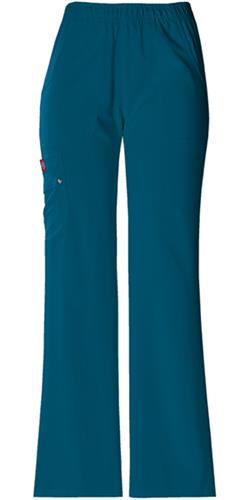 Dickies Jr Fit Mid-Rise Pull-On Cargo Scrub Pants. Embroidery is available on this item.
