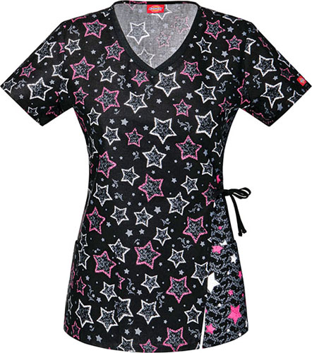 Dickies Junior Fit Starlight, Starbright Scrub Top. Embroidery is available on this item.