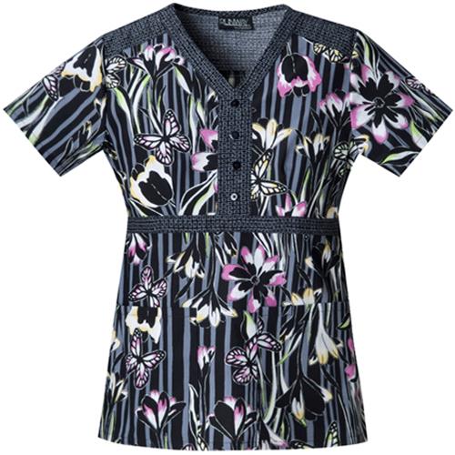 Runway Women's Almost Paradise V-Neck Scrub Top. Embroidery is available on this item.