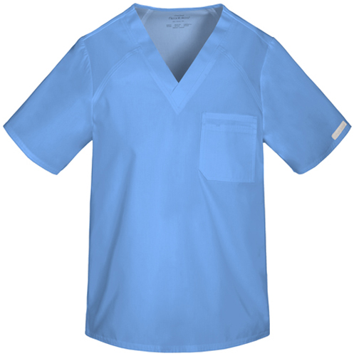 Cherokee Men's Sporty V-Neck Scrub Top. Embroidery is available on this item.