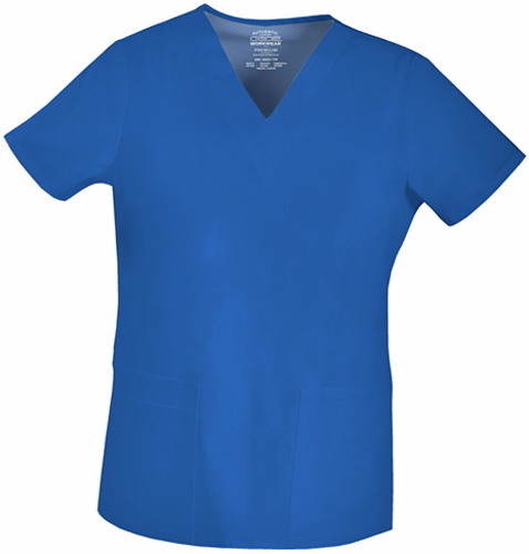 Cherokee Workwear Women's V-Neck Scrub Top. Embroidery is available on this item.