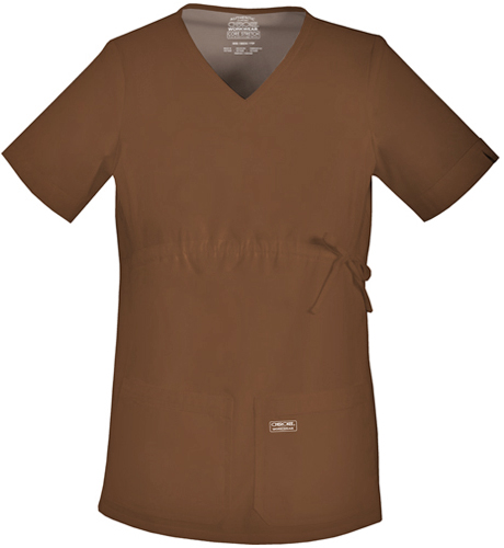 Cherokee Workwear Maternity V-Neck Scrub Top. Embroidery is available on this item.