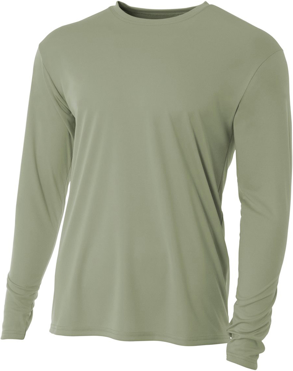 E7693 A4 Cooling Performance Adult Long Sleeve Crew