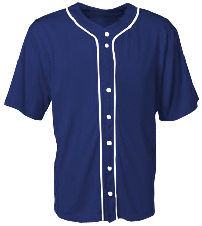 E131472 A4 Adult/Youth Full Button Baseball Jersey