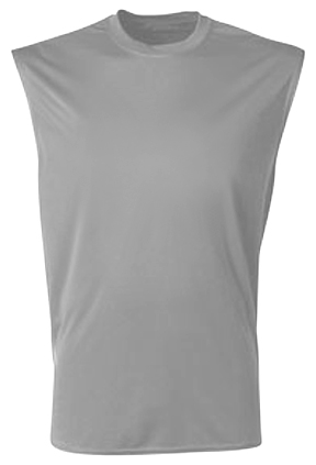 A4 Cooling Performance Muscle Shirts SILVER 