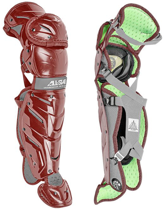 E126877 ALLSTAR Youth S7 Axis Baseball Leg Guards