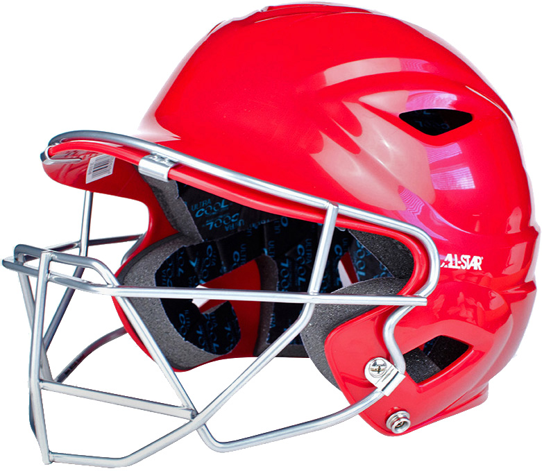 E109549 ALLSTAR System Seven Batting Helmet/Cage Combo