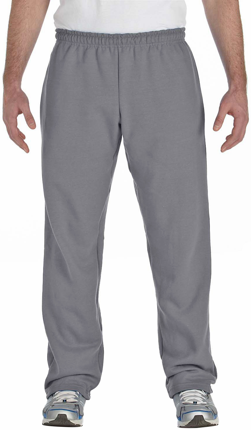 mens sweat pants open bottom