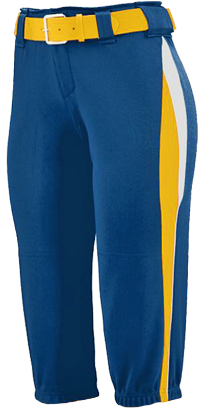 girls navy softball pants