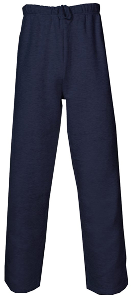 open bottom fleece pants