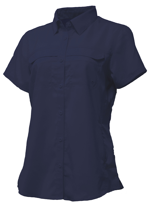 E142004 Baw Ladies Short Sleeve Fishing Shirt