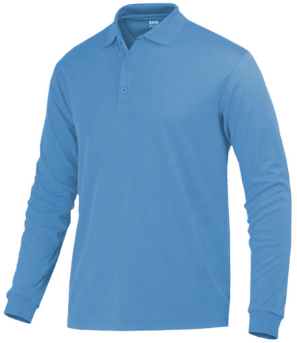 E34010 Baw Youth Long Sleeve ECO Cool-Tek Polo Shirts
