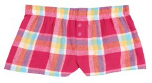 womens plaid boxer shorts