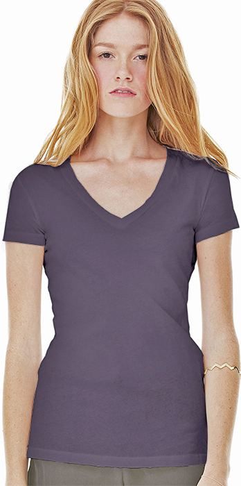 v neck tissue tee women's