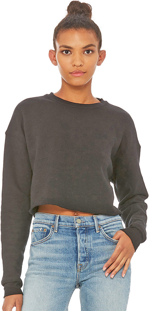 E134026 Bella+Canvas Womens Cropped Crew Fleece Sweatshirt