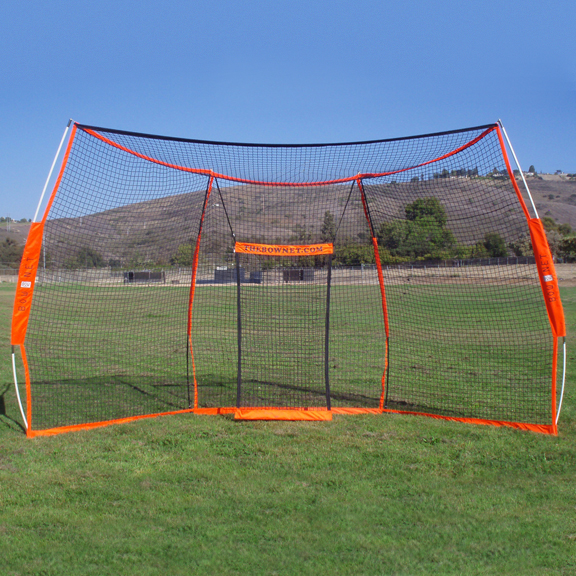 E12981 Bownet 9.5'x17.5' Portable Baseball Backstop