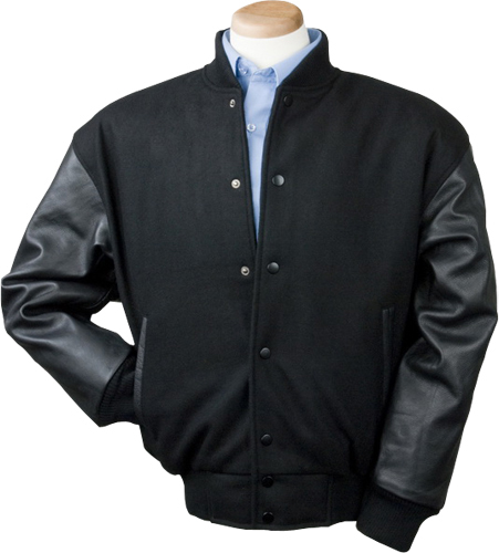 E37592 Burk's Bay Wool & Leather Varsity Jacket