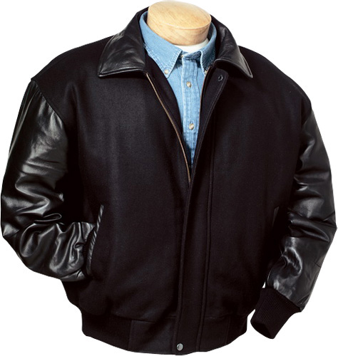 E37596 Burk's Bay Wool & Premium Lamb Leather Jacket