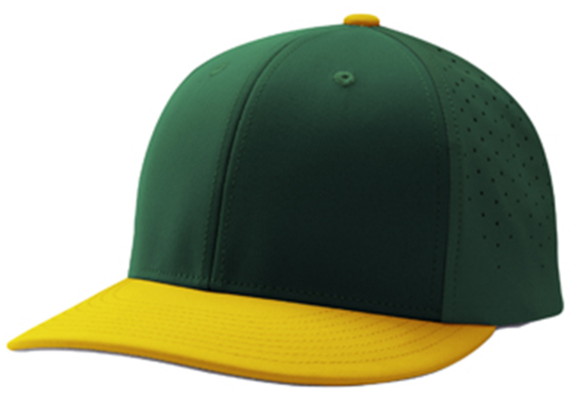 CHAMPRO Ultima Fitted Cap -Forest Green, Black -XS/S