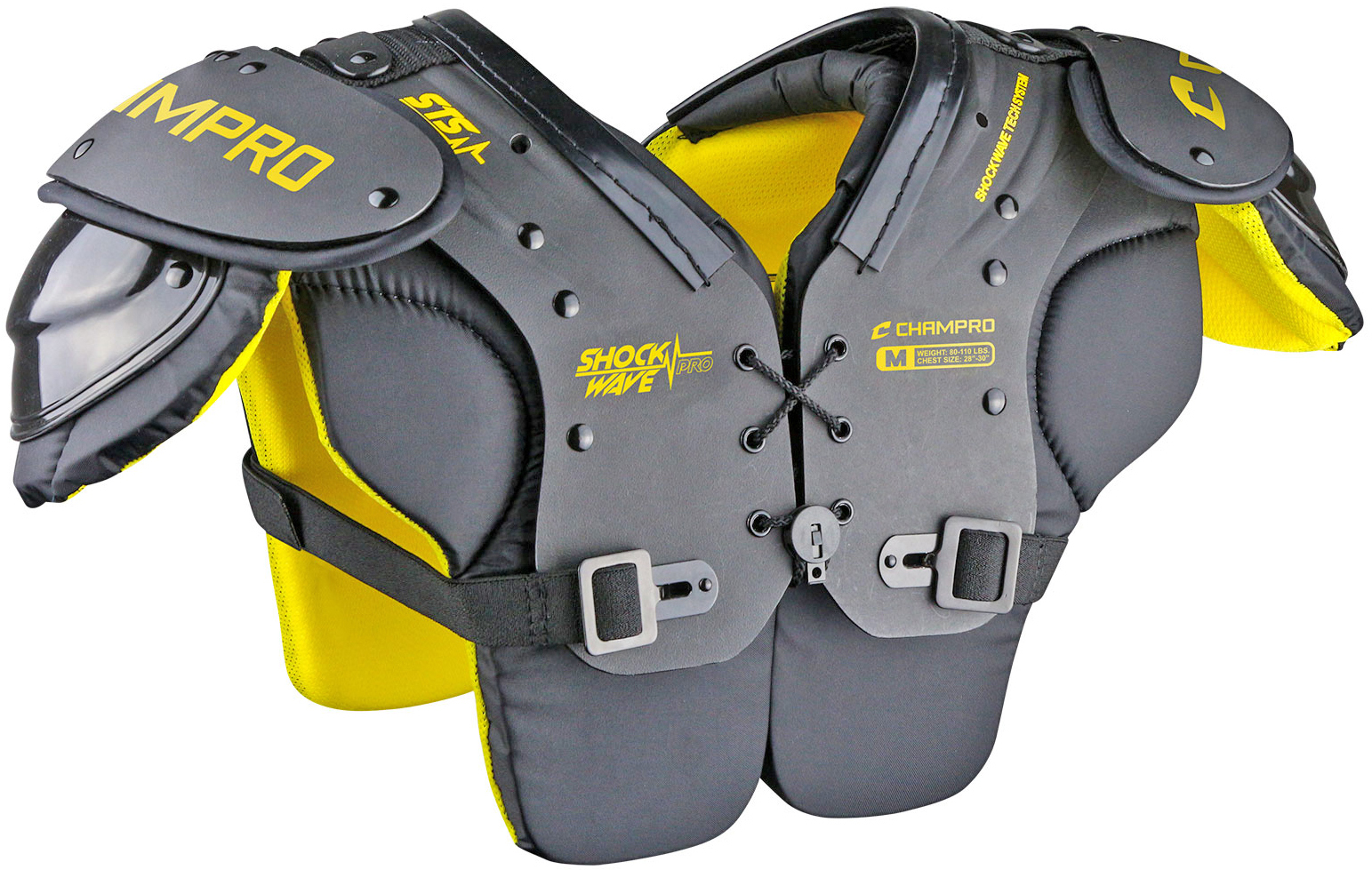 E122258 Champro Youth Shockwave Pro Football Shoulder Pads