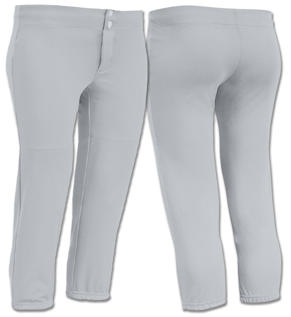 girls grey softball pants