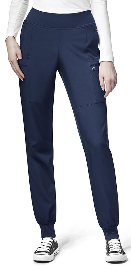 wonderwink w123 women's 5555 comfort waist jogger pant