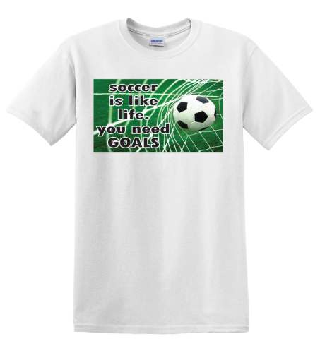 E149249 Epic Adult/Youth Soccer Goals Cotton Graphic T-Shirts