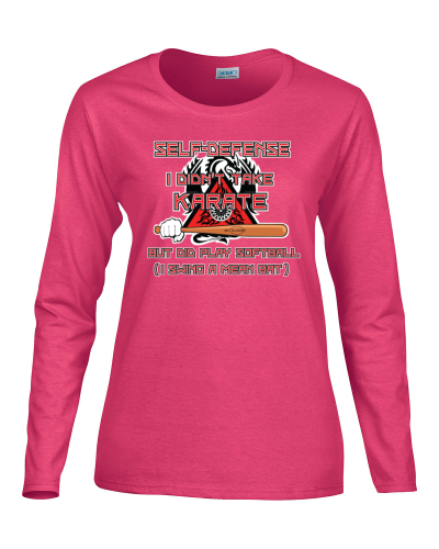 E165534 Epic Ladies Self Defense Long Sleeve Graphic T-Shirts