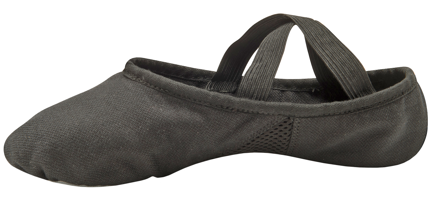 E128154 Danshuz Canvas Stretch Ballet Slippers