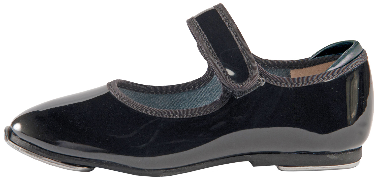 tan velcro tap shoes